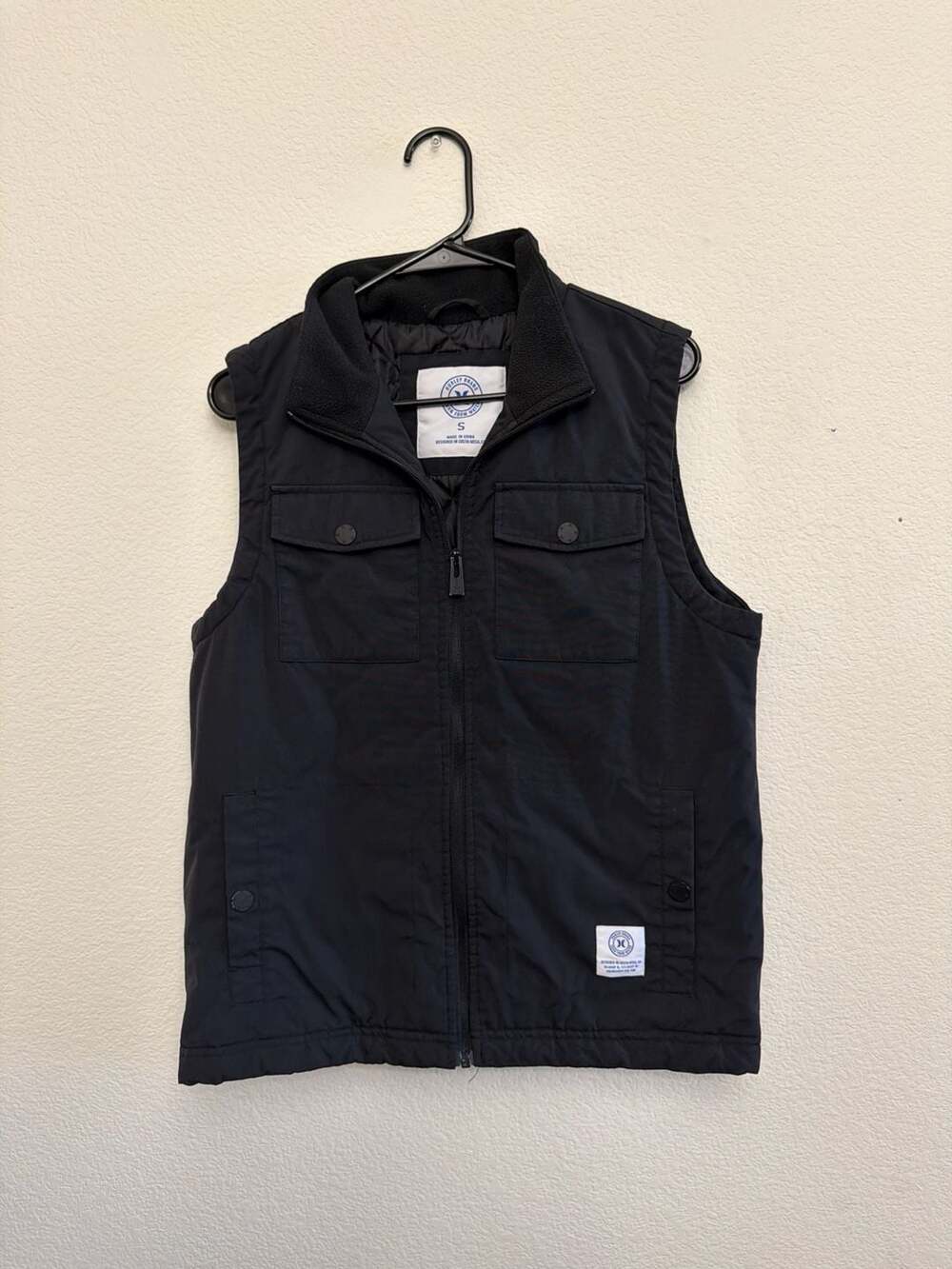 Hurley Men's Thinsulate‎ Insulated Utility Puffer Vest Black Size S